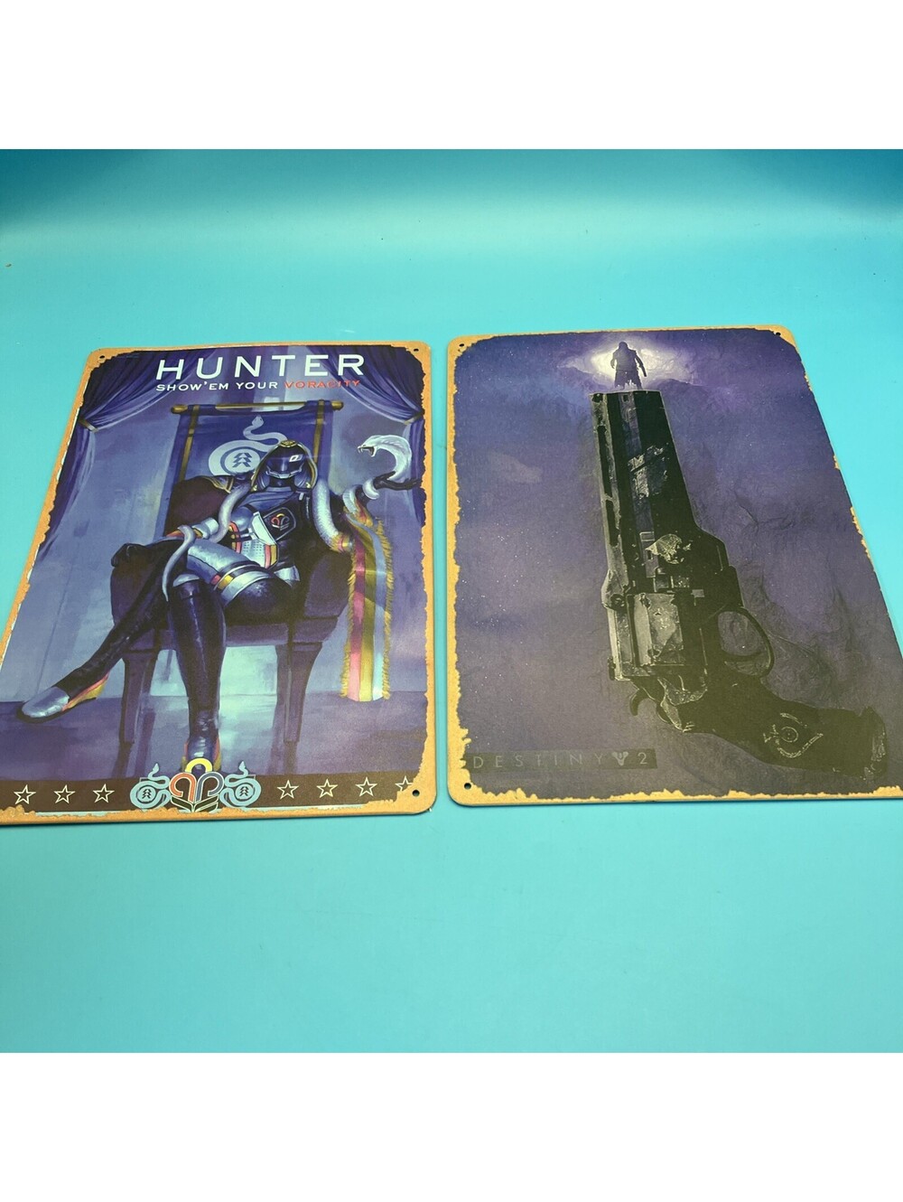 Destiny 2: Guardian Games 2021: The Hunter HD Metal Tin Posters, VTG 8x12in